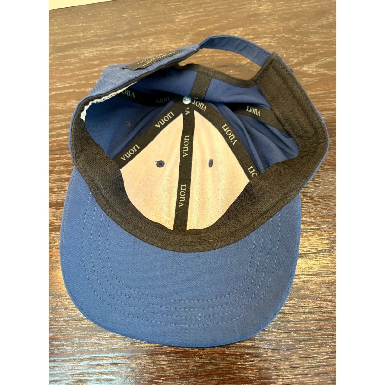 Vuori VUORI Men Blue Unstructured Strapback Cap OSFM Adjustable Hat Baseball Cap Men’s One Size Travel Beach Classic Dad Logo Fish Nature Sports Size ONE SIZE - 7 Thumbnail