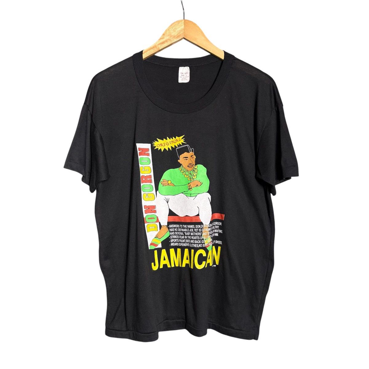 Rap Tees × Vintage Vintage 90s Don Gorgon Jamaican Fun Tops Rap Tee Size US L / EU 52-54 / 3 - 1 Thumbnail