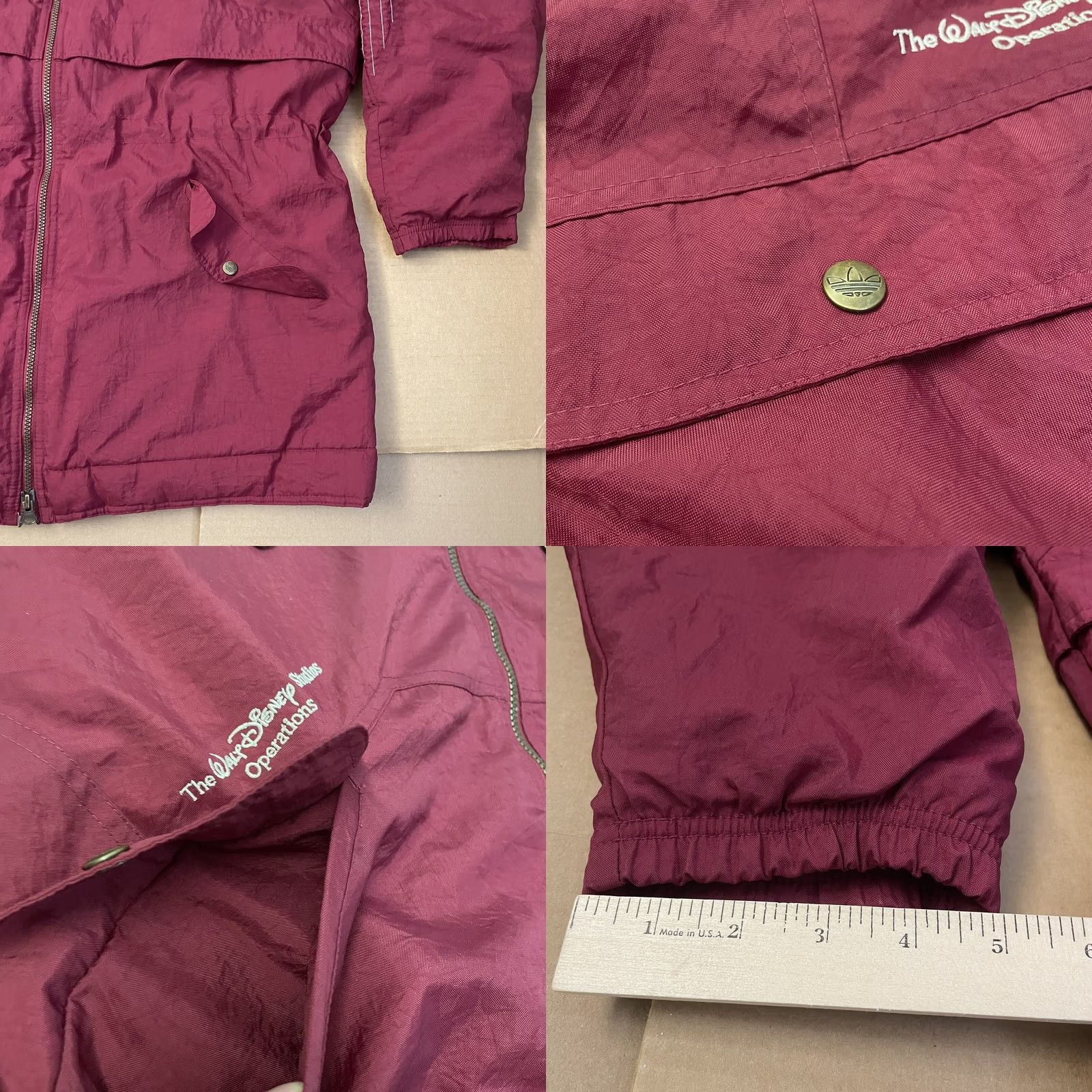 Adidas VINTAGE Adidas Walt Disney Womens Large Red Hooded Puffer Jacket 80s Operations 80s Size L / US 10 / IT 46 - 8 Thumbnail