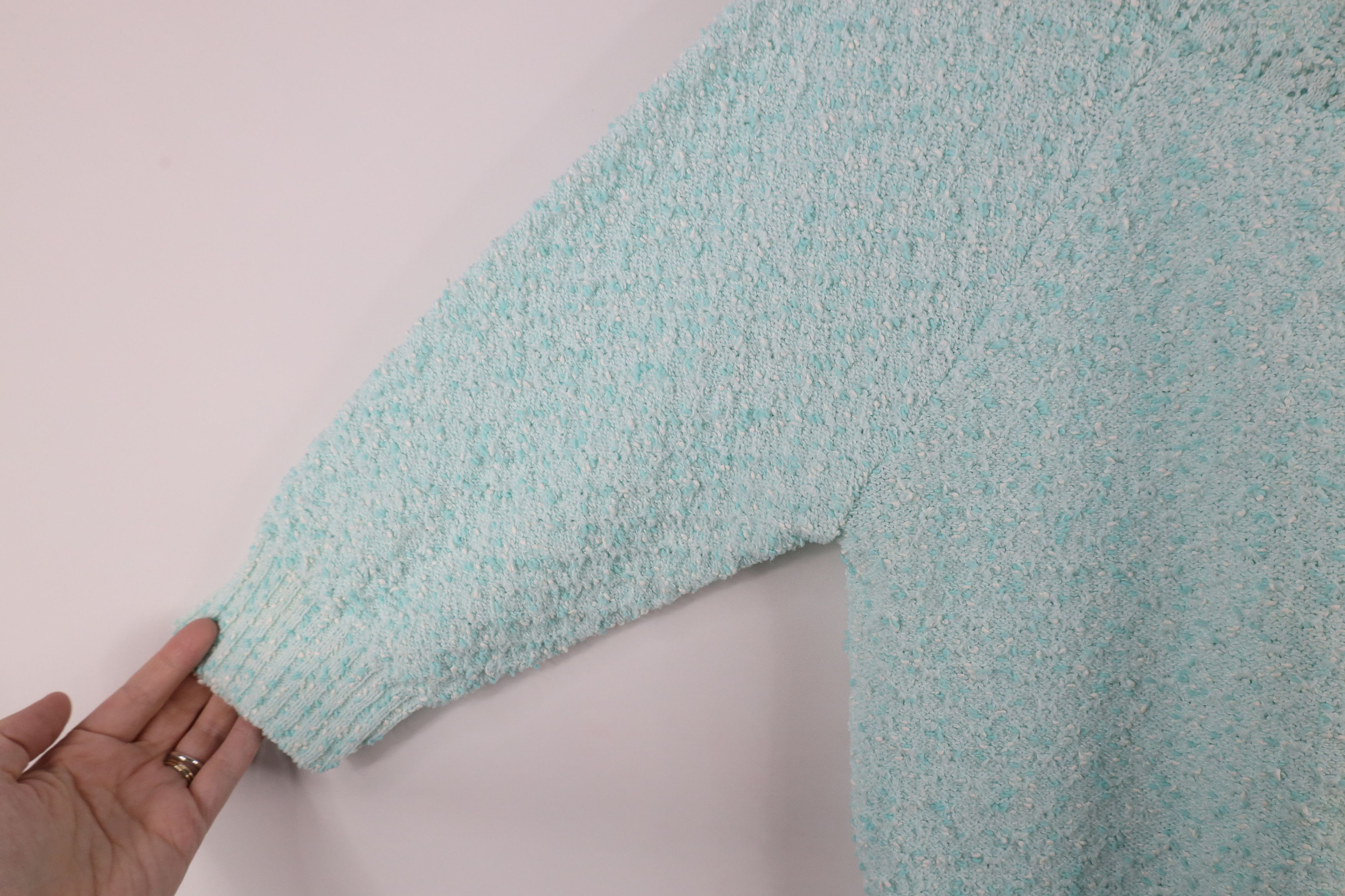 Vintage Vintage 70s Streetwear Knit 3/4 Sleeve Sweater Blue USA Size S / US 4 / IT 40 - 5 Thumbnail