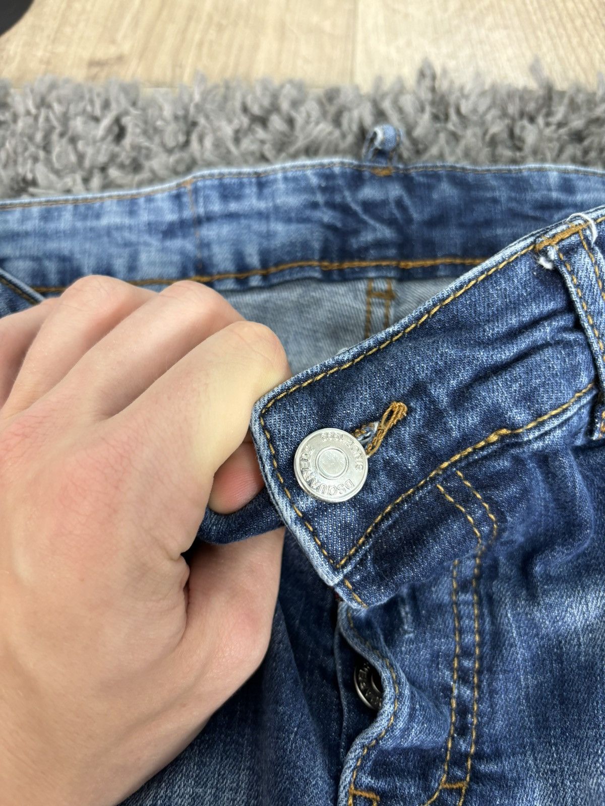 Dsquared2 Luxury Distressed Faded Denim Jeans Dsquared Hype Slim Size US 32 / EU 48 - 8 Thumbnail