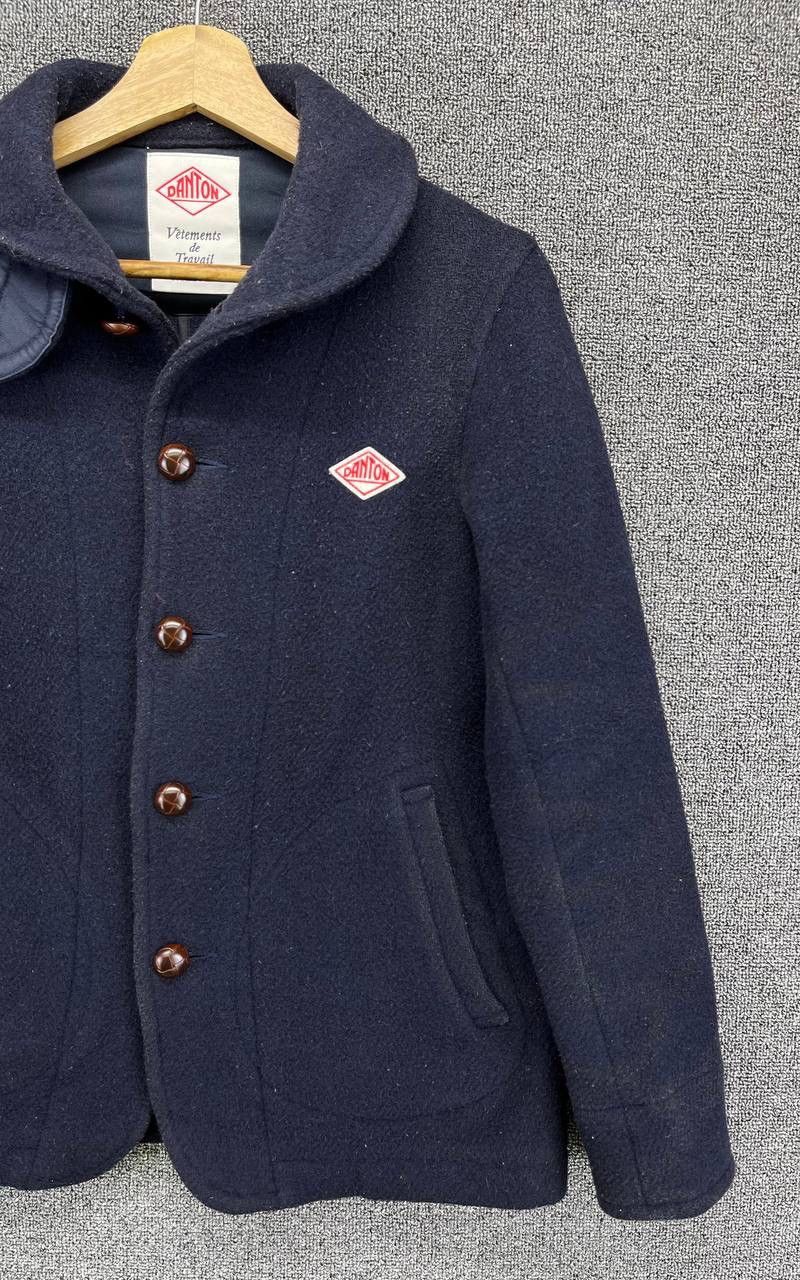 Danton Vintage Danton Rare Fleece Wool Button Up Jacket Size XS / US 0-2 / IT 36-38 - 4 Thumbnail