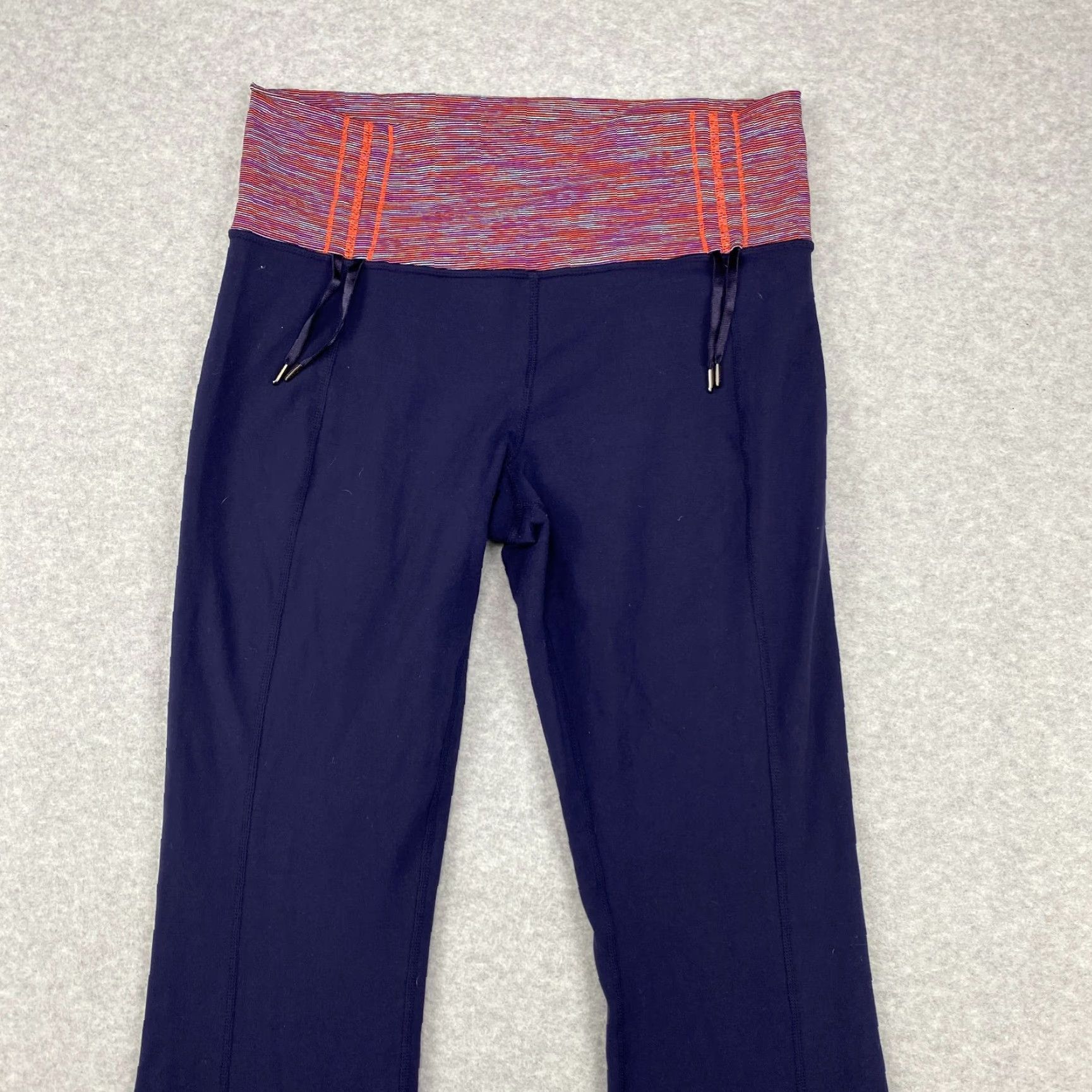 Lululemon Lululemon Womens Pants 10 Blue Ankle Drawstring Waist Tie Cinch High Dance Yoga Size 32" / US 10 / IT 46 - 2 Thumbnail