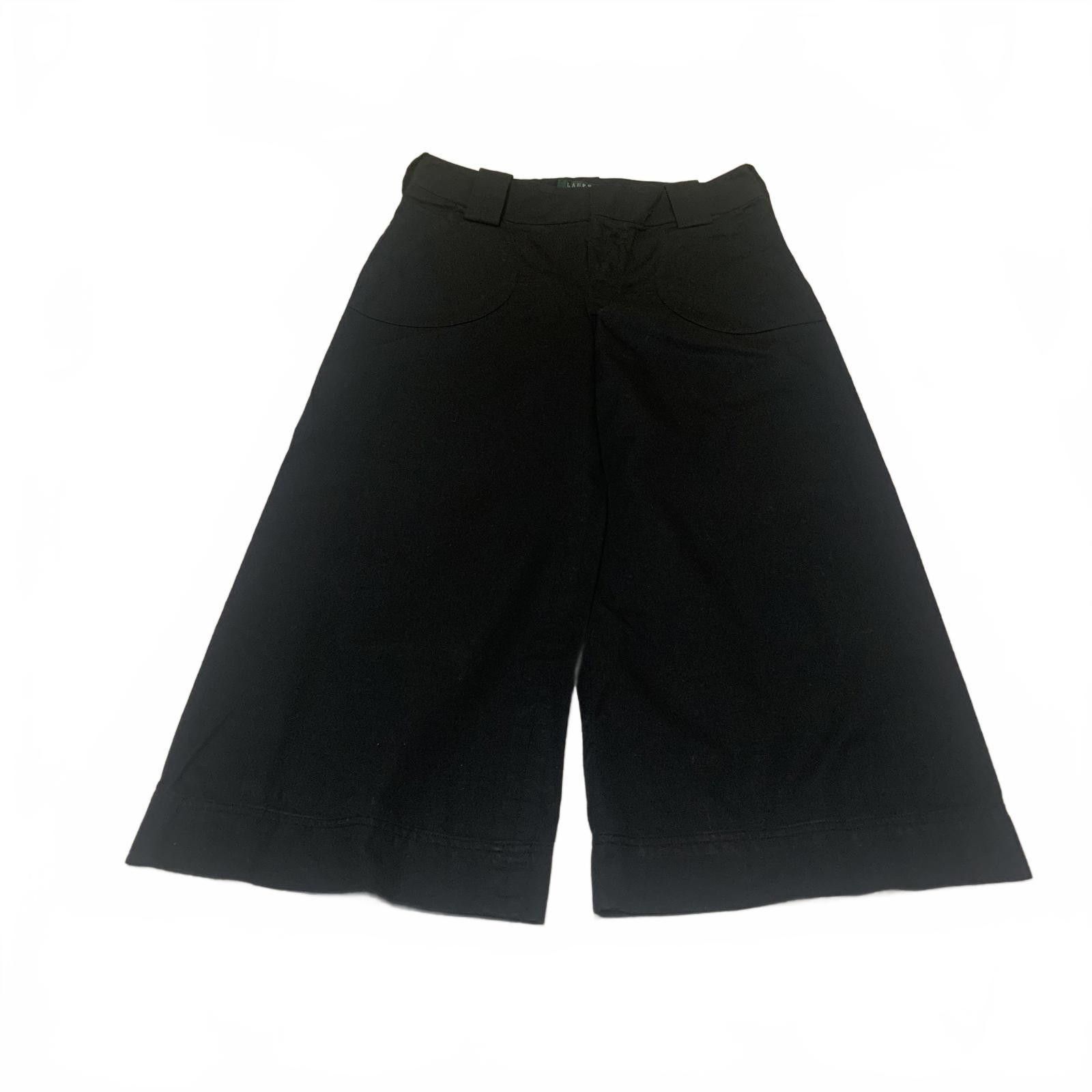 Lauren Ralph Lauren Lauren Ralph Lauren Women's 6P Black Wide Leg Gaucho Pants Size 28" / US 6 / IT 42 - 1 Thumbnail