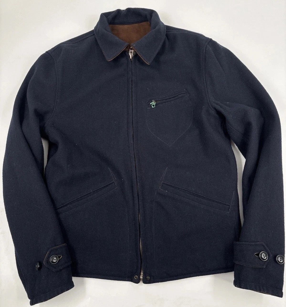 Polo Ralph Lauren Vtg Polo Ralph Lauren leather/wool REVERSIBLE jacket SMALL Size US S / EU 44-46 / 1 - 2 Thumbnail