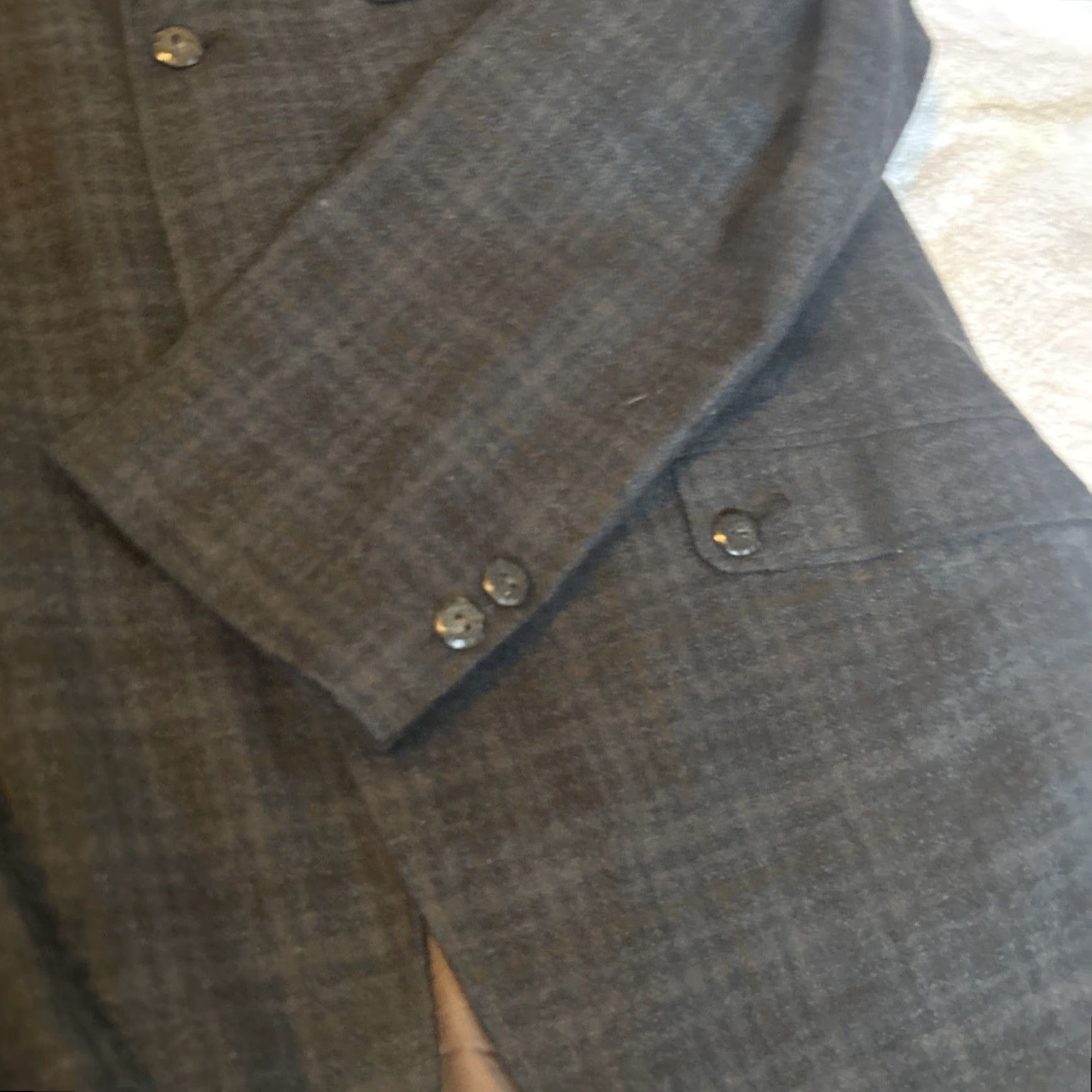 Vintage VINTAGE Sears Roebuck Oxford Blazer Men's Small Blue Wool Plaid Academia 38r USA Mens Size 38R - 3 Thumbnail