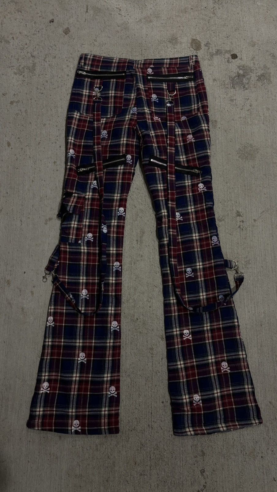 Other Wrstwrstwrst Skull Plaid Bondage Denim Size US 32 / EU 48 - 17 Thumbnail