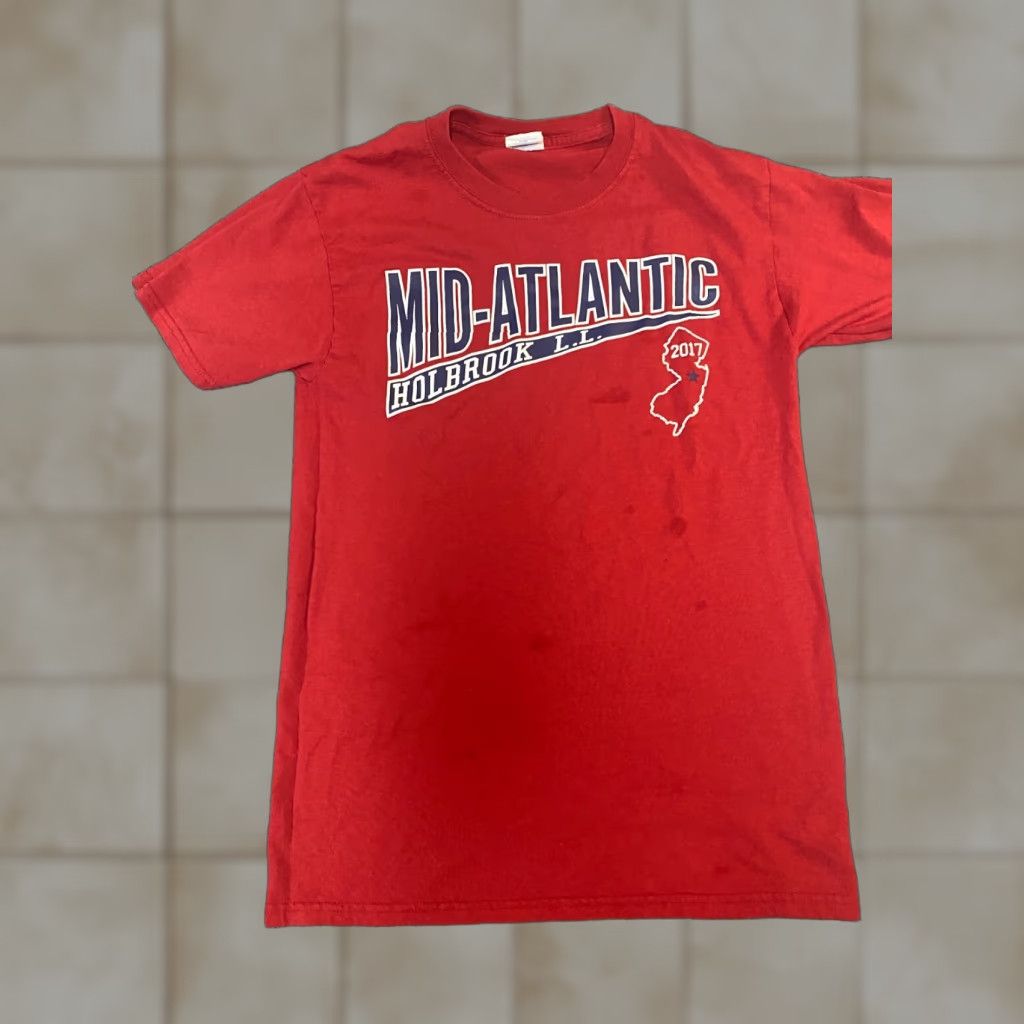 Jerzees Jerzees Little League Mens T-Shirt S Crew Neck Short Sleeve Red Cotton Size US S / EU 44-46 / 1 - 1 Thumbnail