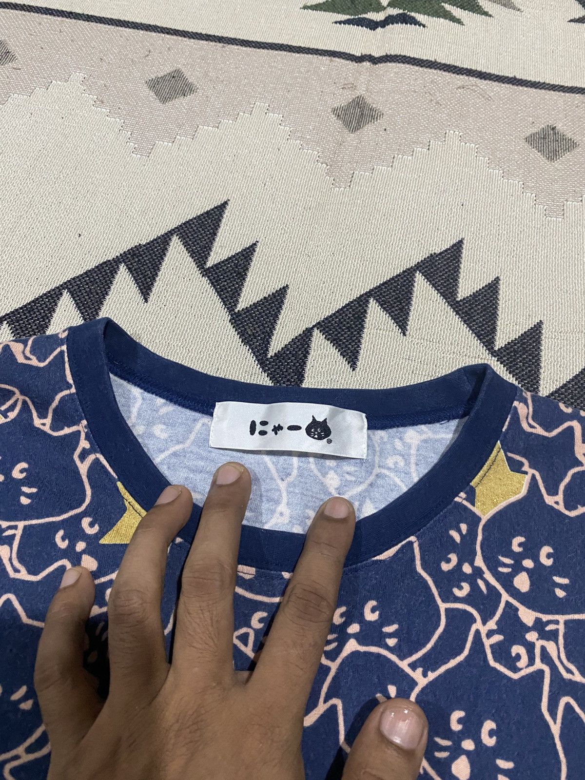 Issey Miyake 2000s NE-NET BY ISSEY MIYAKE KITTEN FACE AND STAR AOP FADED Size US M / EU 48-50 / 2 - 7 Thumbnail