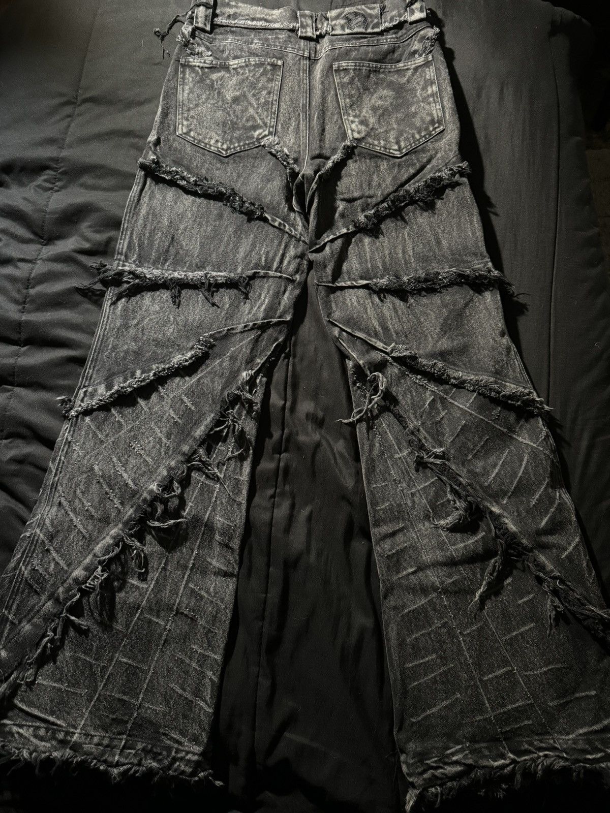 Vintage Cyvist flare web denim black Size US 28 / EU 44 - 2 Thumbnail
