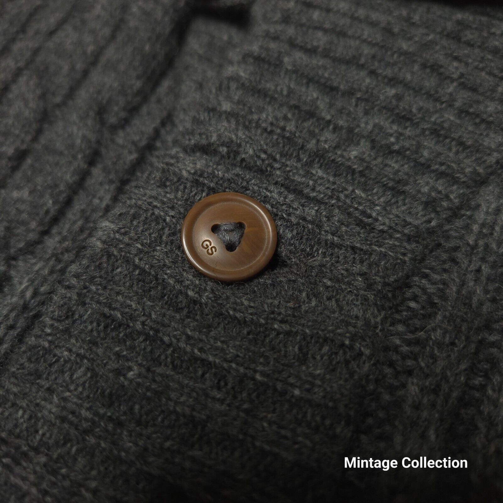 G-Star GSTAR CORRECT LINE GRAY WOOL BORRE SHAWL CARDIGAN CABLE KNIT Size US M / EU 48-50 / 2 - 4 Thumbnail