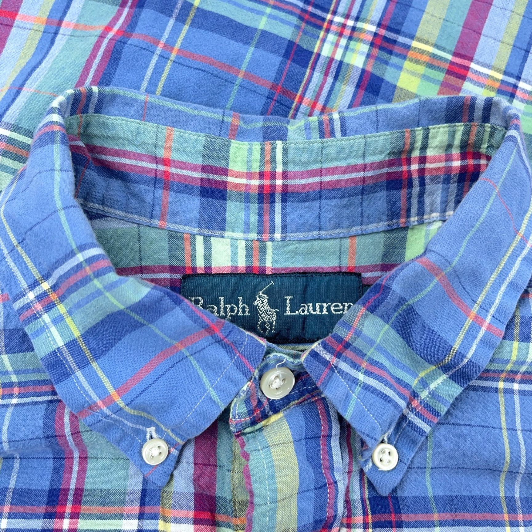 Ralph Lauren Ralph Lauren Button-Up Shirt Men Medium Blue Pink Plaid Classic Fit Size US M / EU 48-50 / 2 - 5 Thumbnail