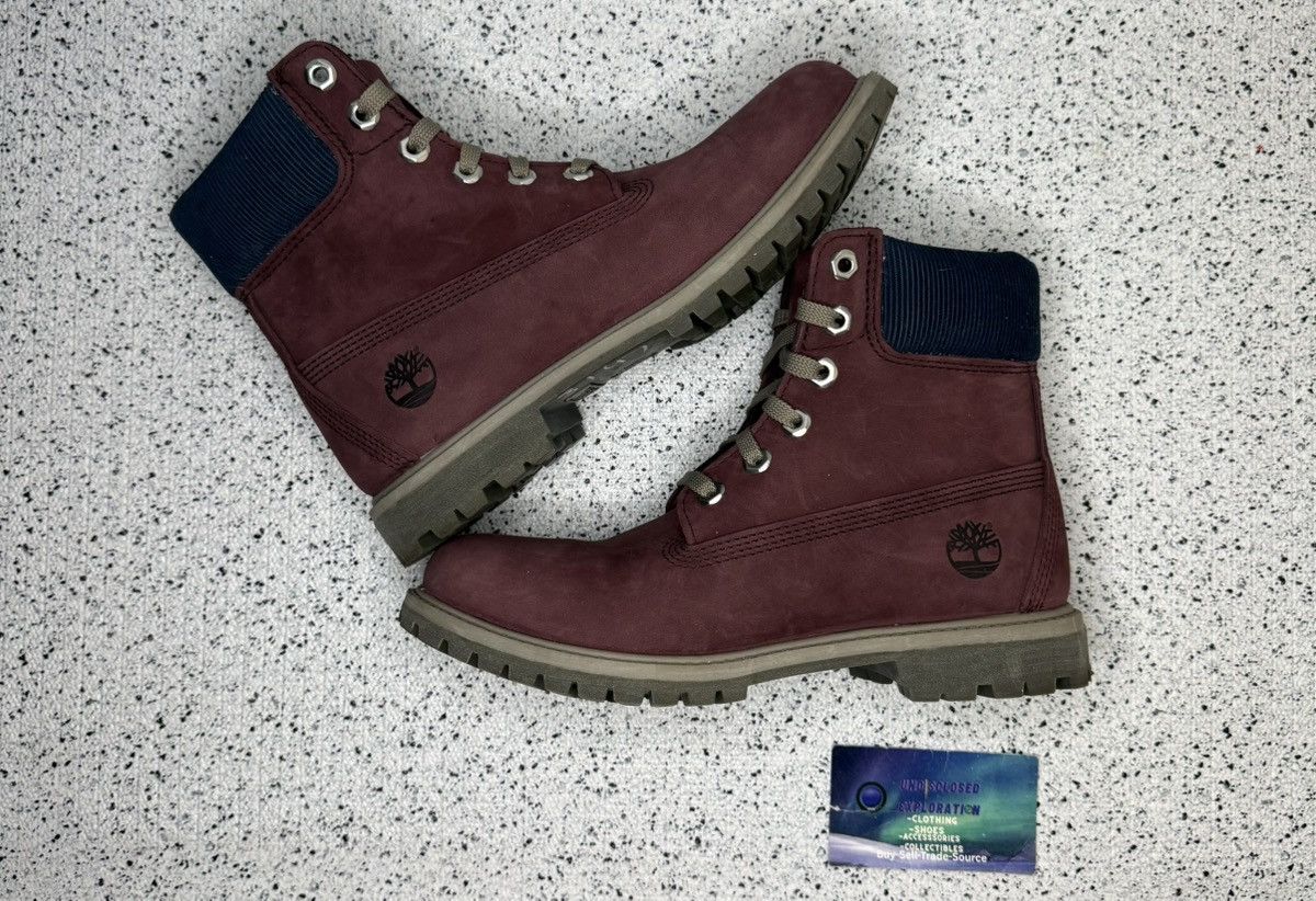 Timberland Timberland Burgundy 6 Inch Boot 6.5 Youth Size US 6.5 / EU 39-40 - 2 Thumbnail