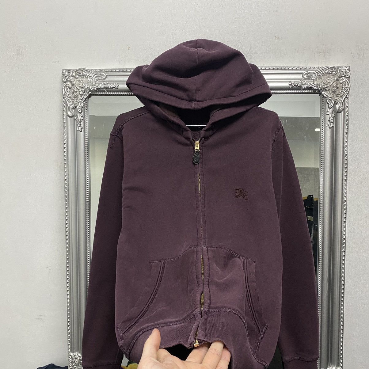 Burberry Vintage Burberry zip hoodie Size US S / EU 44-46 / 1 - 3 Thumbnail
