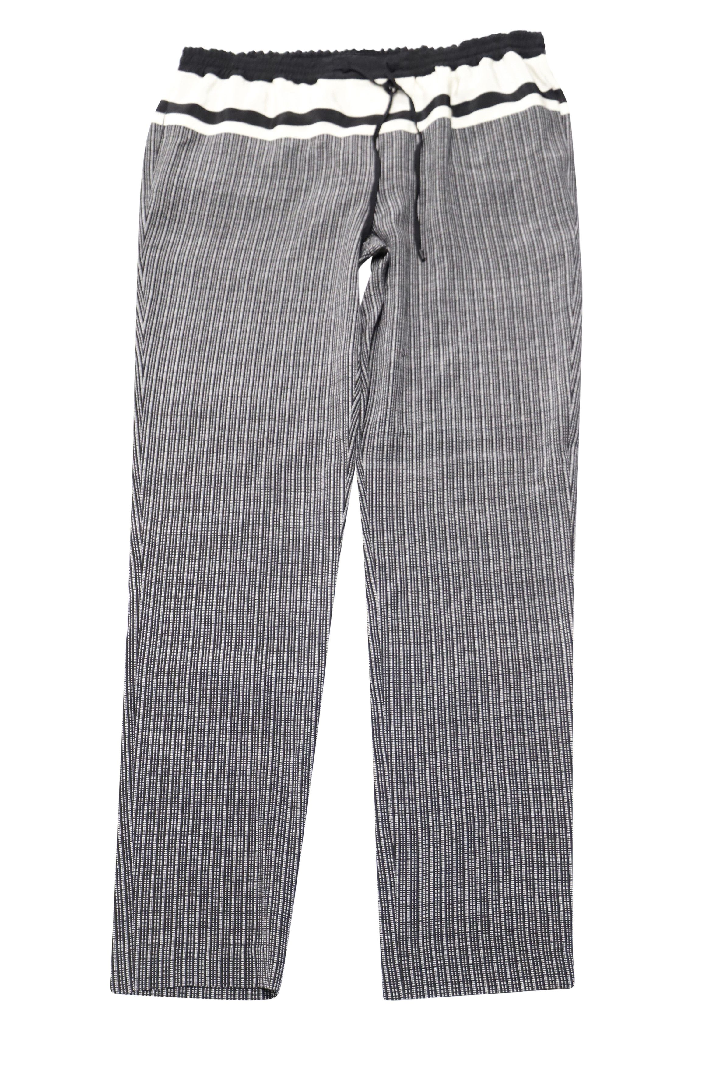 Vince Vince Checked Drawstring Pants in Black Silk Size 25" / US 0 / IT 36 - 1 Thumbnail