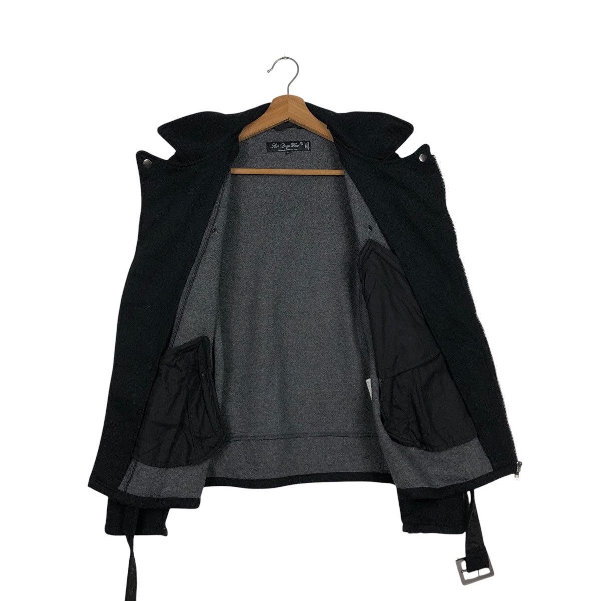 Japanese Brand 📌Biker Jacket Double Collar Corona Japan Rich Black Belt Size US M / EU 48-50 / 2 - 14 Thumbnail