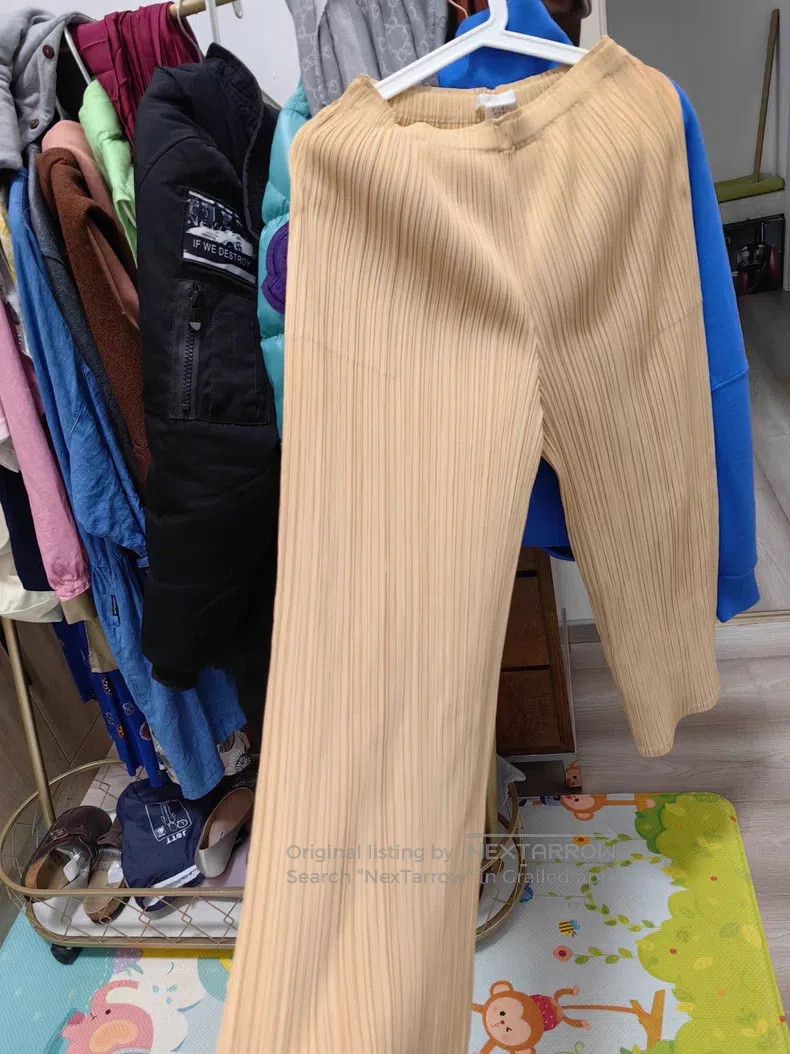 Issey Miyake Issey Miyake size:3 Brown Cropped Pants Size 31" - 1 Thumbnail