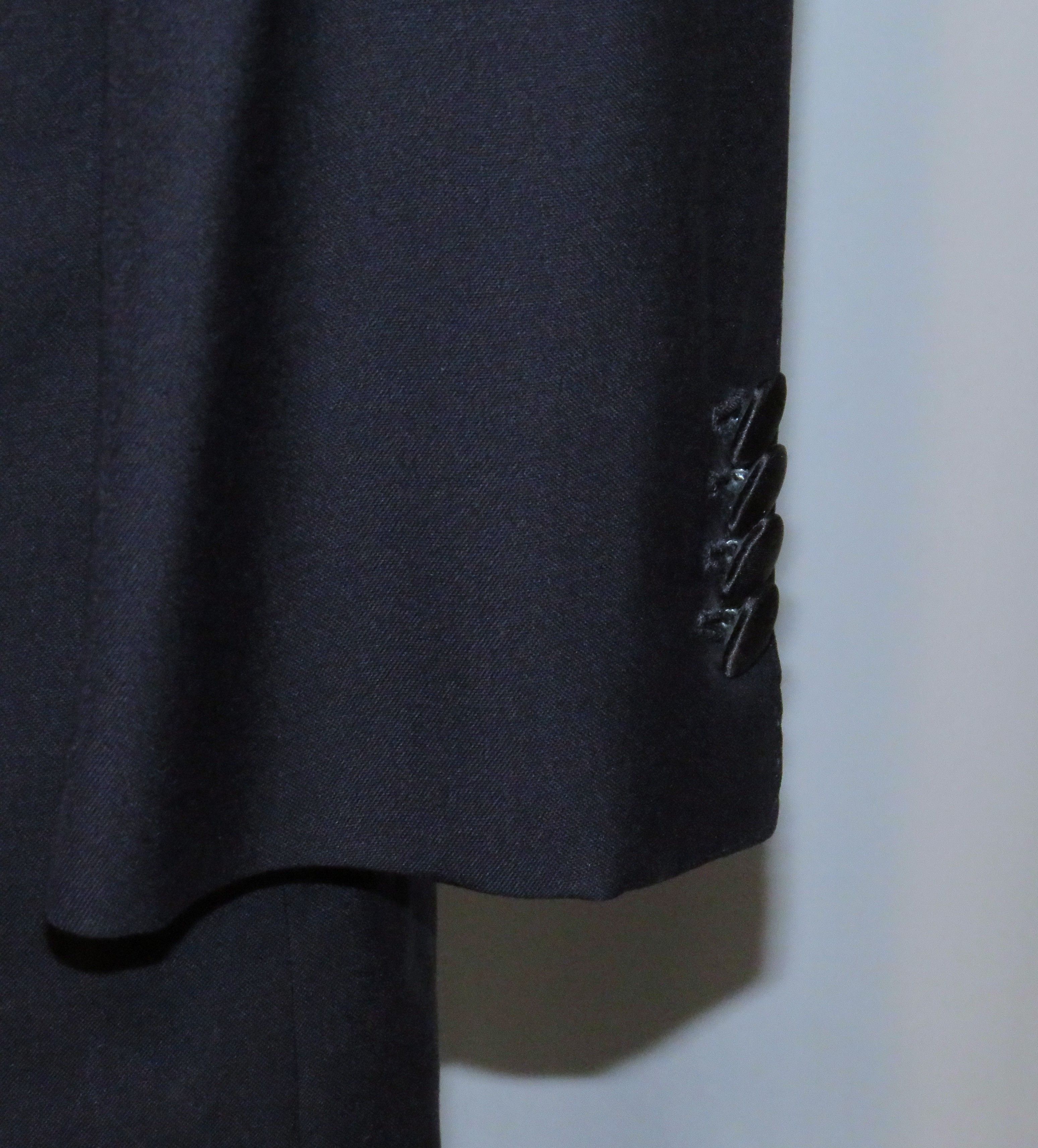 Cesare Attolini Cashmere Blend Navy Barethea Three Roll Two Tuxedo 44R Size 44R - 10 Thumbnail