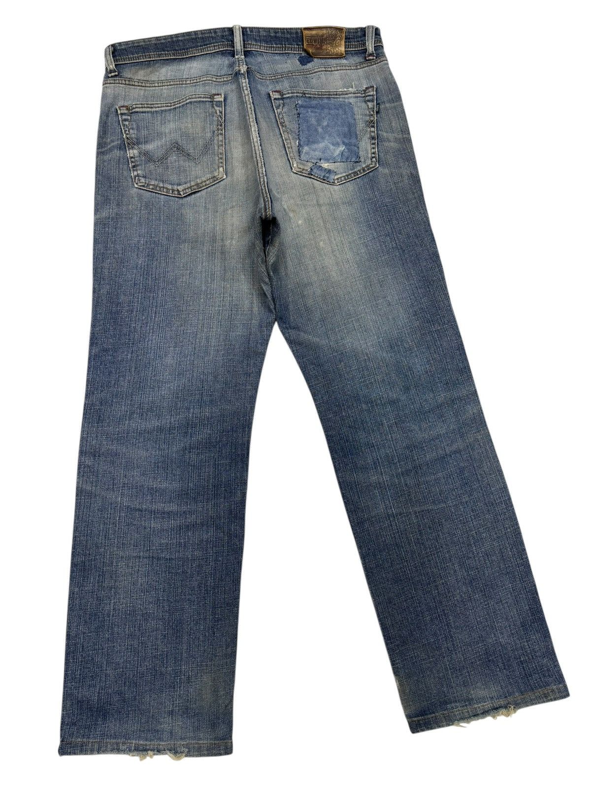 Kapital EDWIN PATCHWORK DISTRESSED DENIM JEANS LOOSE FIT Size US 36 / EU 52 - 4 Thumbnail
