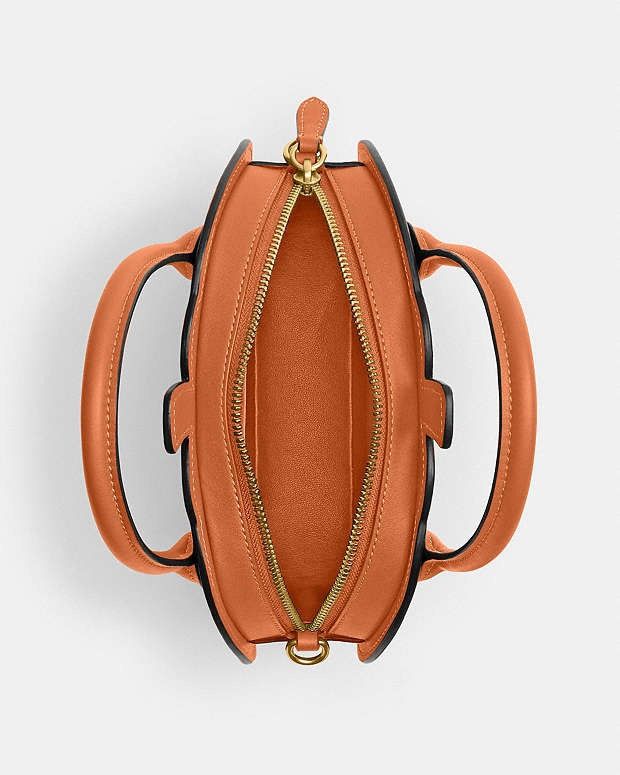 Coach NWT Coach Pumpkin Runway Zipper Leather Crossbody cu868 Size ONE SIZE - 6 Thumbnail