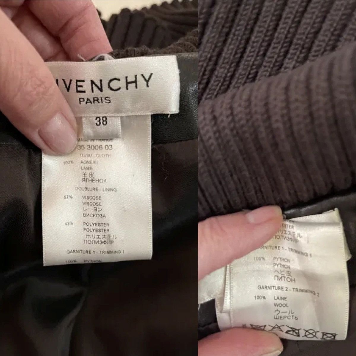 Givenchy FW2003 Givenchy Runway Phyton Leather Jacket Size S / US 4 / IT 40 - 9 Thumbnail