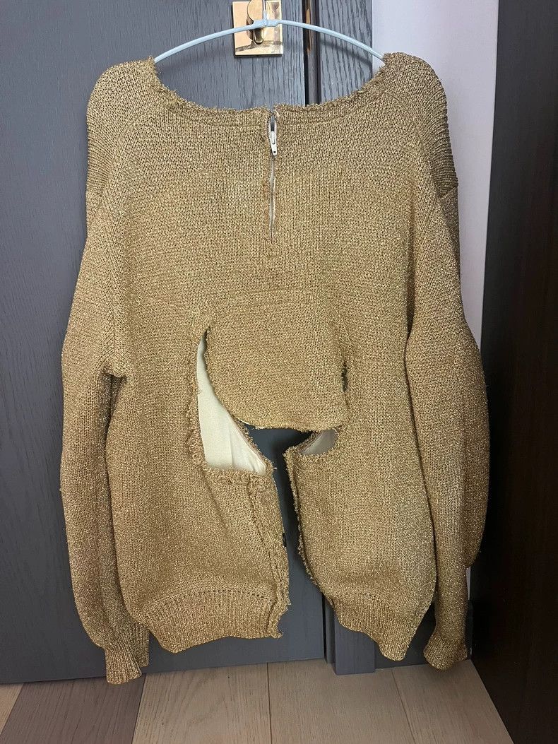 Comme des Garcons Comme Des Garcons Main line pullover deconstructed gold wi Size S / US 4 / IT 40 - 2 Thumbnail