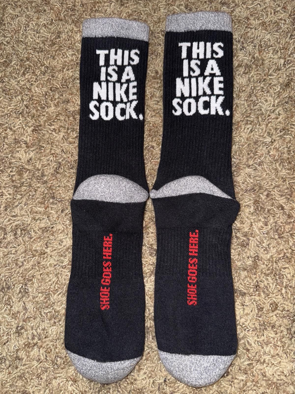 Nike Nike Men’s “THIS IS A NIKE SOCK” Everyday Plus Cushion Crew Socks Size ONE SIZE - 5 Thumbnail