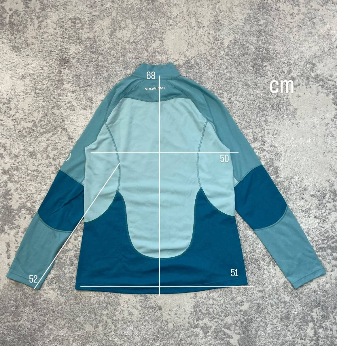 Mammut Mammut Men’s Half Zip Thermal Top Blue Wool Blend Base Layer Size US L / EU 52-54 / 3 - 15 Thumbnail