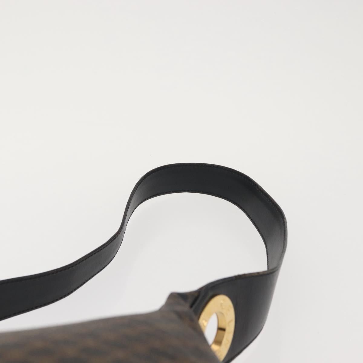 Celine CELINE Macadam Canvas Shoulder Bag Pvc Leather Black Gold Size ONE SIZE - 8 Thumbnail