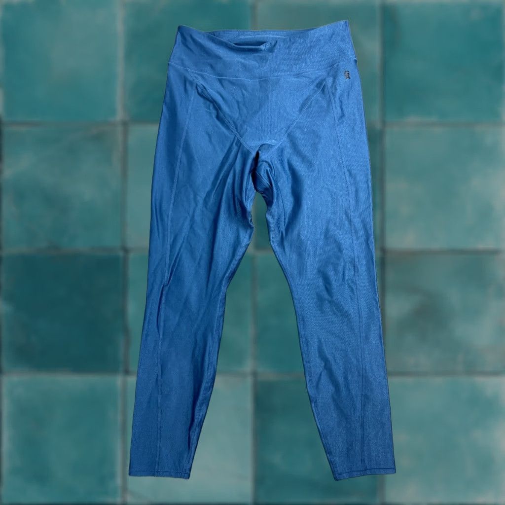 Good American Good American Leggings Women's 5 Blue High Rise Ankle Athletic Yoga Pant Size 27" / US 4 / IT 40 - 1 Thumbnail