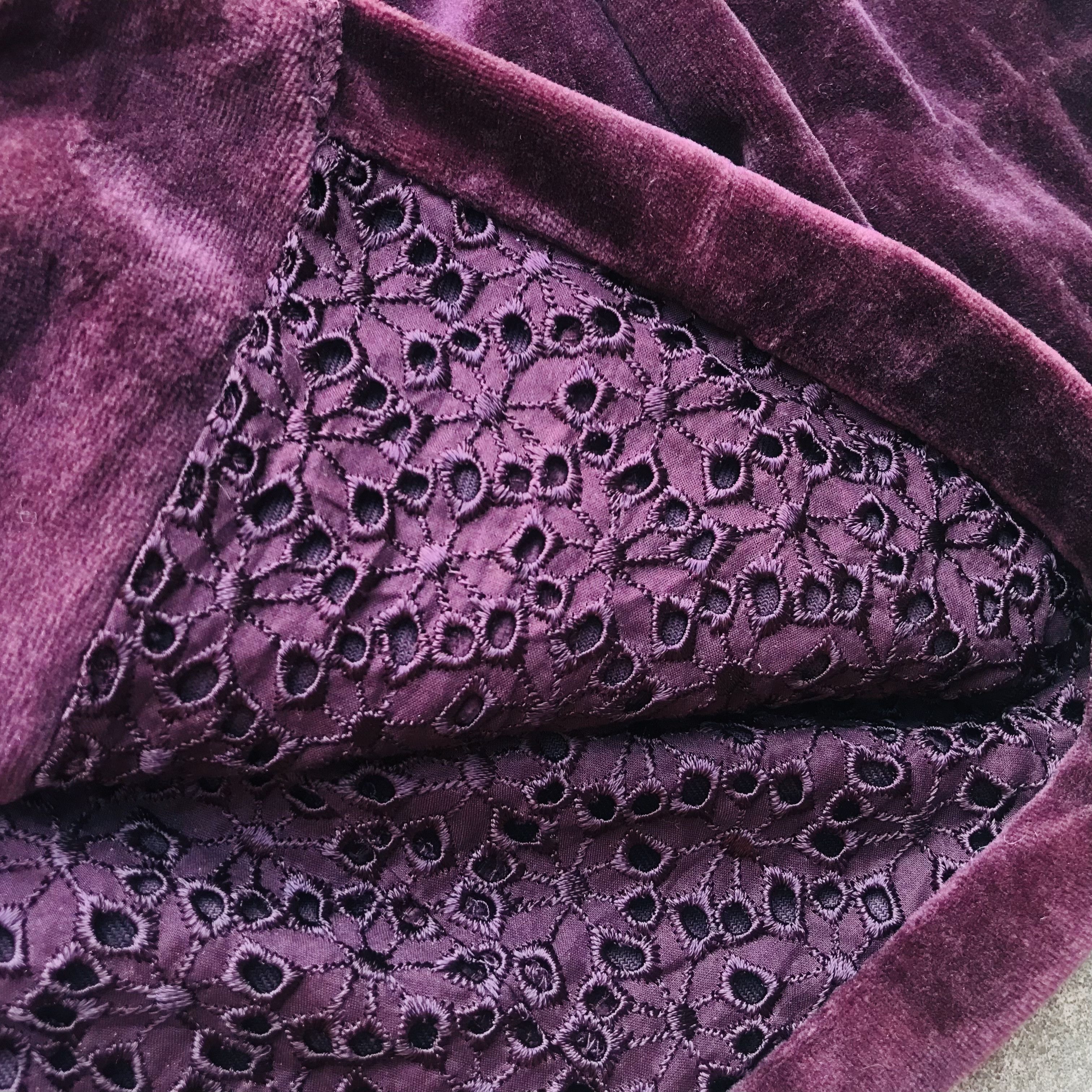 Japanese Brand × Vintage Japanese Lace Line Velour Slim Blazer Size M / US 6-8 / IT 42-44 - 4 Thumbnail