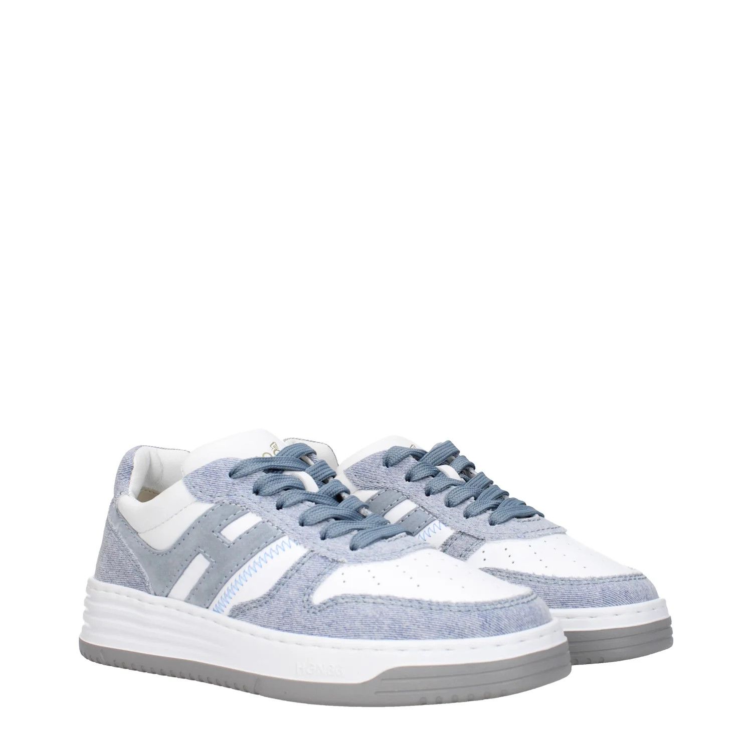 Hogan ob1o1e1124 Leather Sneakers in Heavenly/White Size US 5 / IT 35 - 2 Thumbnail