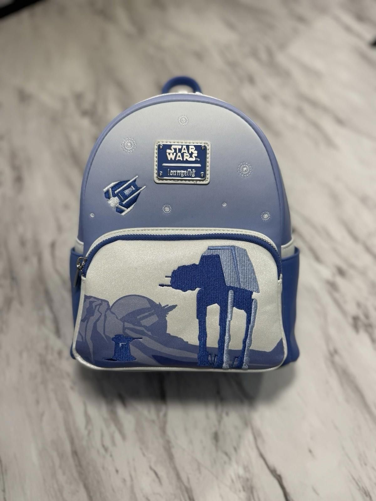Other New 2025 Disney Parks Star Wars Loungefly Hoth Blue Backpack Size ONE SIZE - 1 Thumbnail