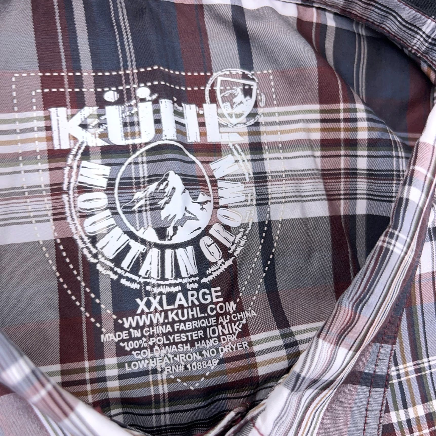 Vintage Kuhl Shirt Button-Up Plaid Blue Red 2XL Men Casual Outdoor Pocket 2XL shirts Mens Short Sleeve Button Up Size US XXL / EU 58 / 5 - 5 Thumbnail