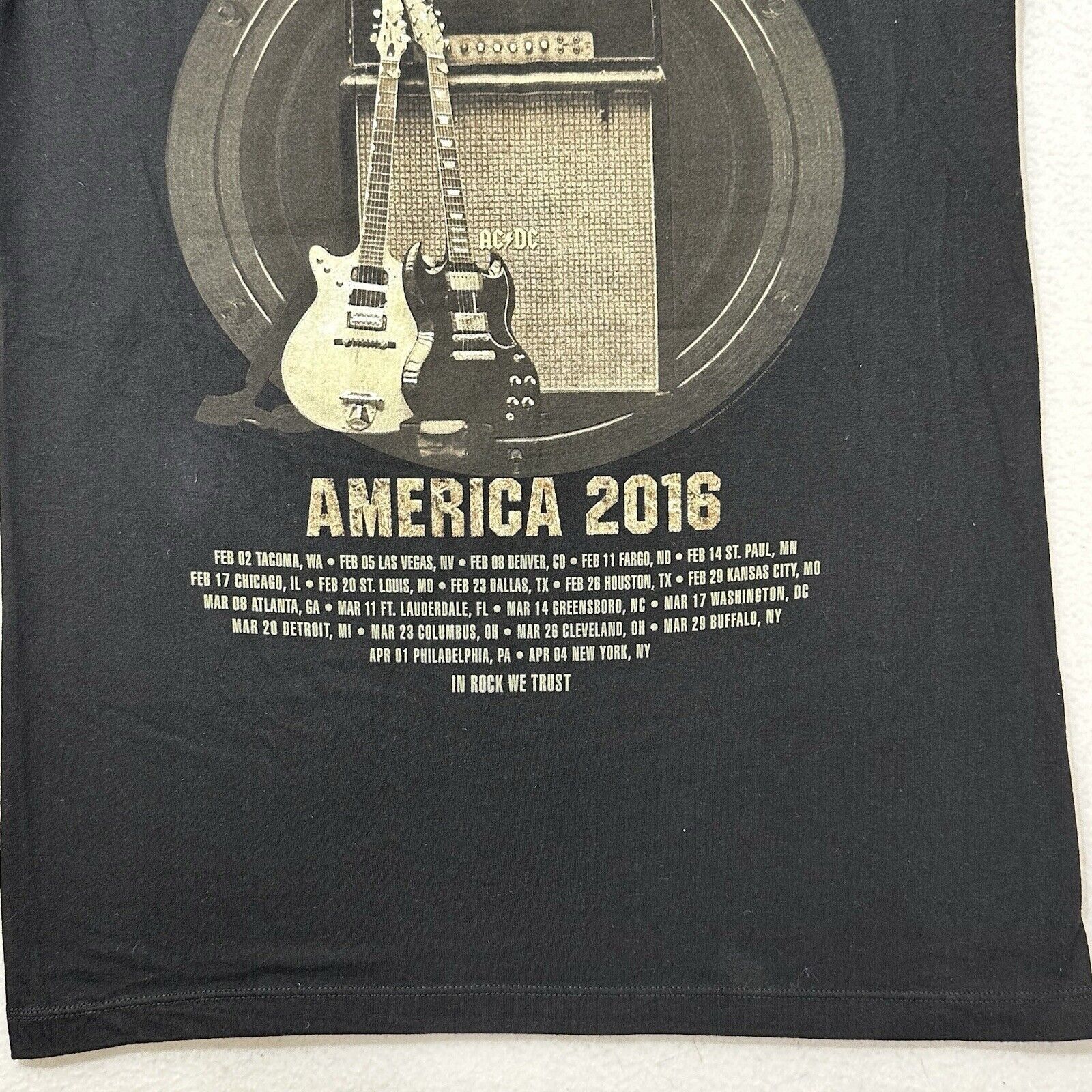 Alstyle ACDC Small Rock Or Bust America 2016 Tour Graphic T Shirt Size US S / EU 44-46 / 1 - 12 Thumbnail