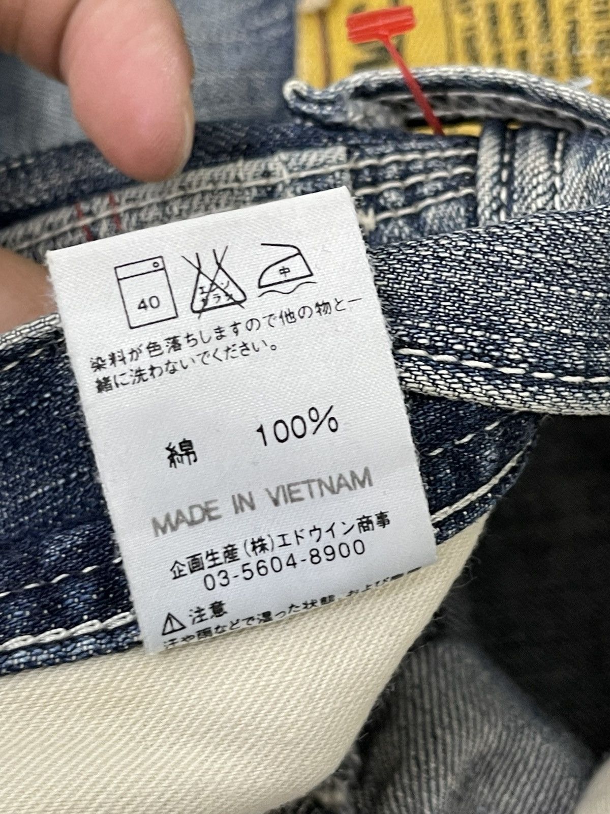 Edwin Carpenter Jeans Edwin Distress Faded Regular 7🟦4 Size US 32 / EU 48 - 21 Thumbnail