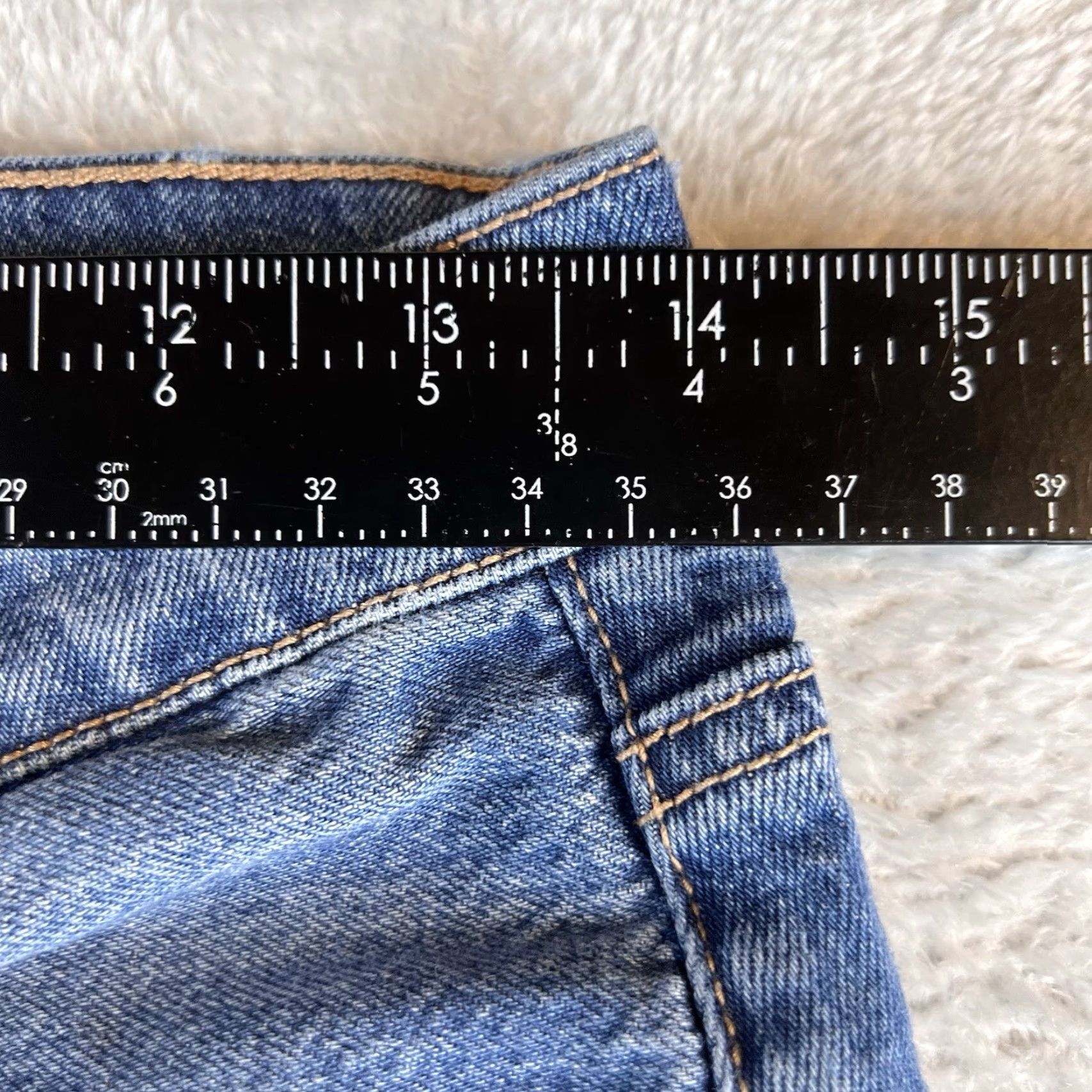 American Eagle Outfitters American Eagle Outfitters Jeans Womens 2 Short Blue Low-Rise Baggy Flare Distressed Boho Size 26" / US 2 / IT 38 - 5 Thumbnail