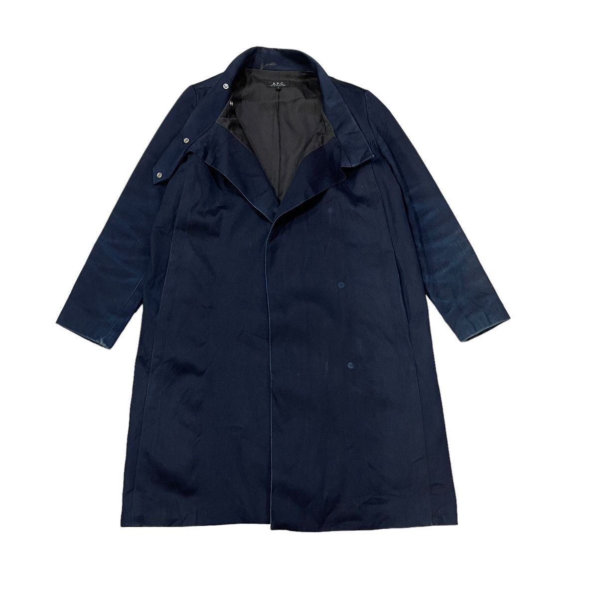 A.P.C. Vintage A.P.C Buttonless Denim Chore Long Jacket Size US S / EU 44-46 / 1 - 1 Thumbnail