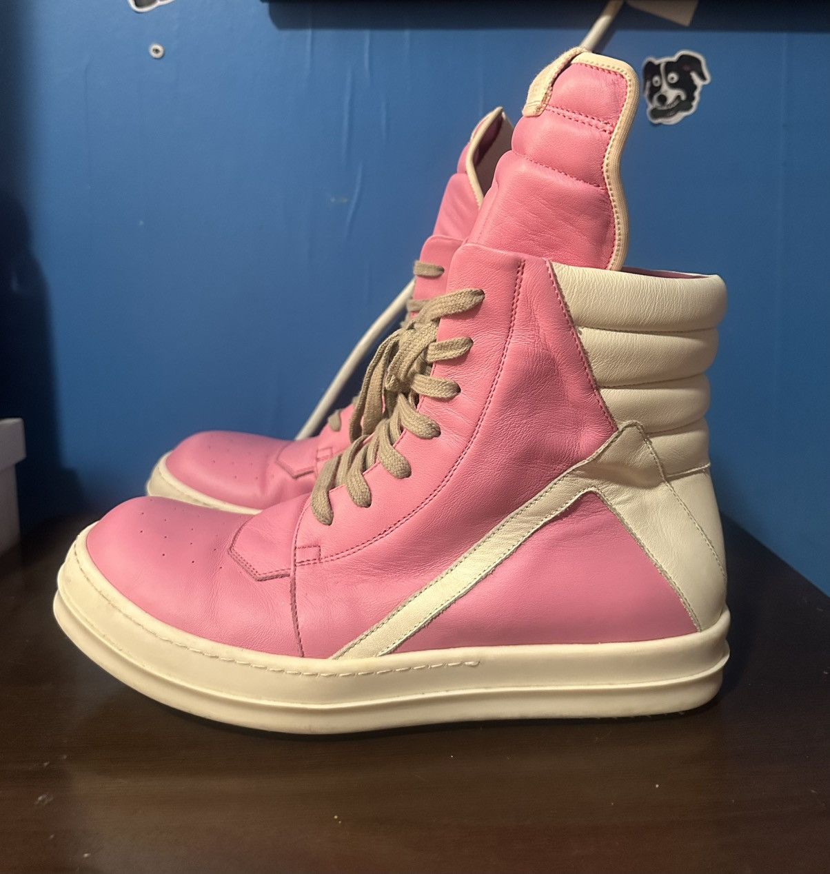 Hedi Owensピンクxs Hedi Owensピンクxs Rick Owens】SNEAKERS(PINK/WHITE)(UNISEX) | AYIN