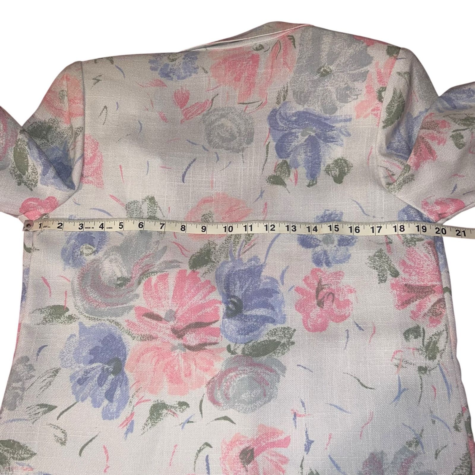 Vintage Vintage 80s Pastel Linen-Look Blazer Russ Petite’s USA MED Size M / US 6-8 / IT 42-44 - 8 Thumbnail