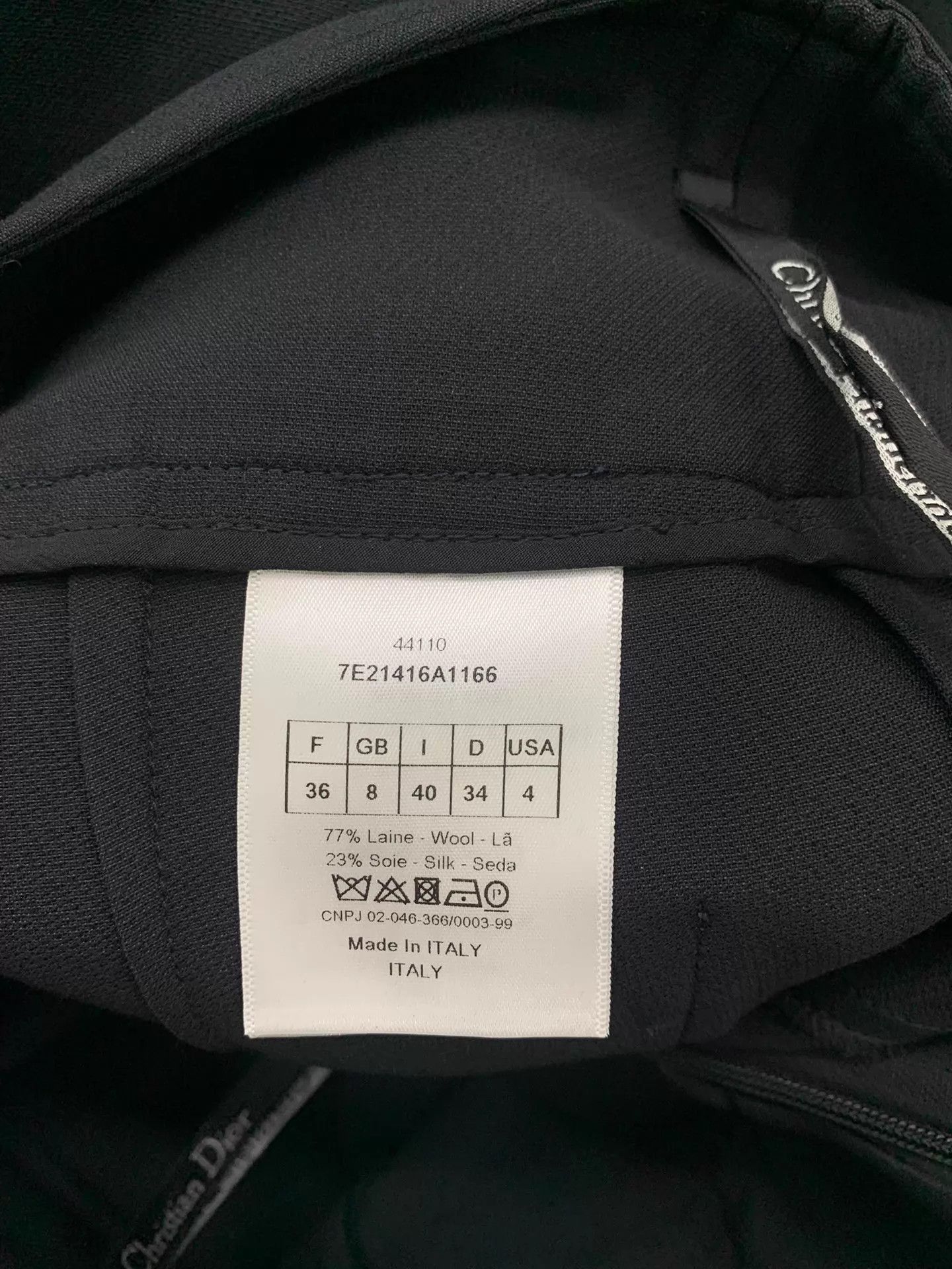 Dior Dior Black Trousers 36 New Size 26" / US 2 / IT 38 - 5 Thumbnail