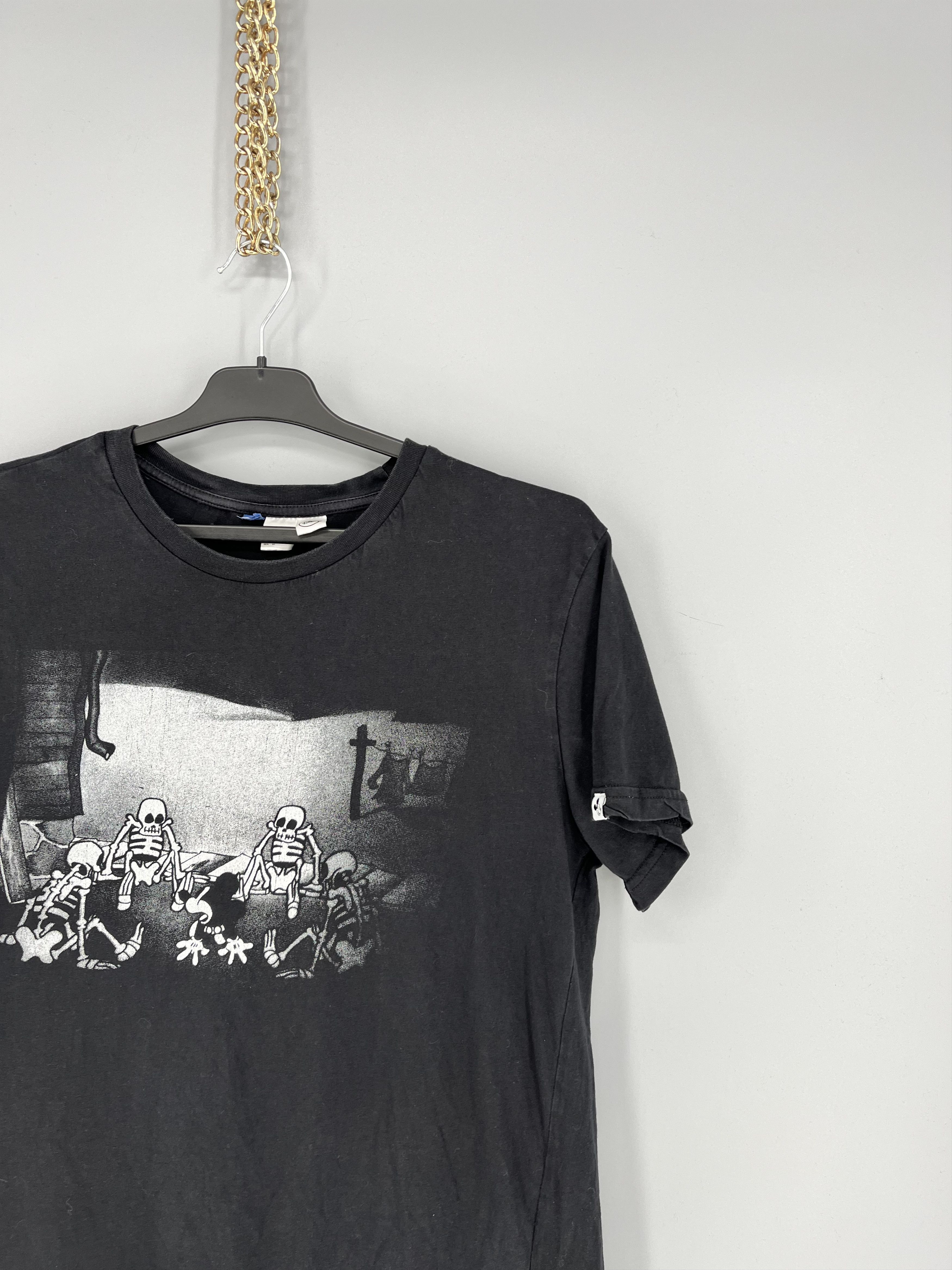 Disney Vintage Disney Y2K Skulls T-shirt Tee Black Vintage Rock Size US M / EU 48-50 / 2 - 5 Thumbnail