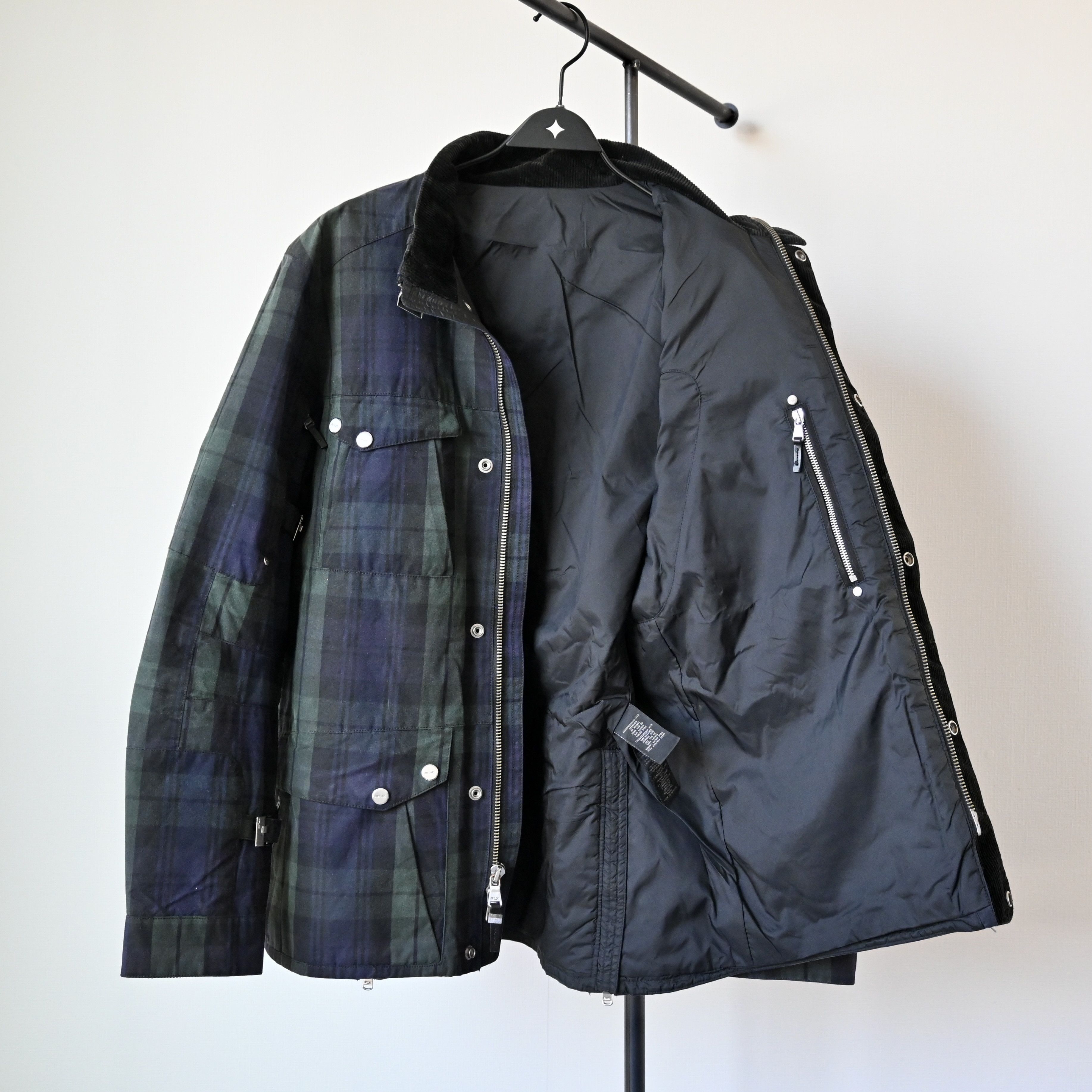 RLX Ralph Lauren VTG 2010s RLX Ralph Lauren waxed cotton belted biker jacket Size US L / EU 52-54 / 3 - 16 Thumbnail