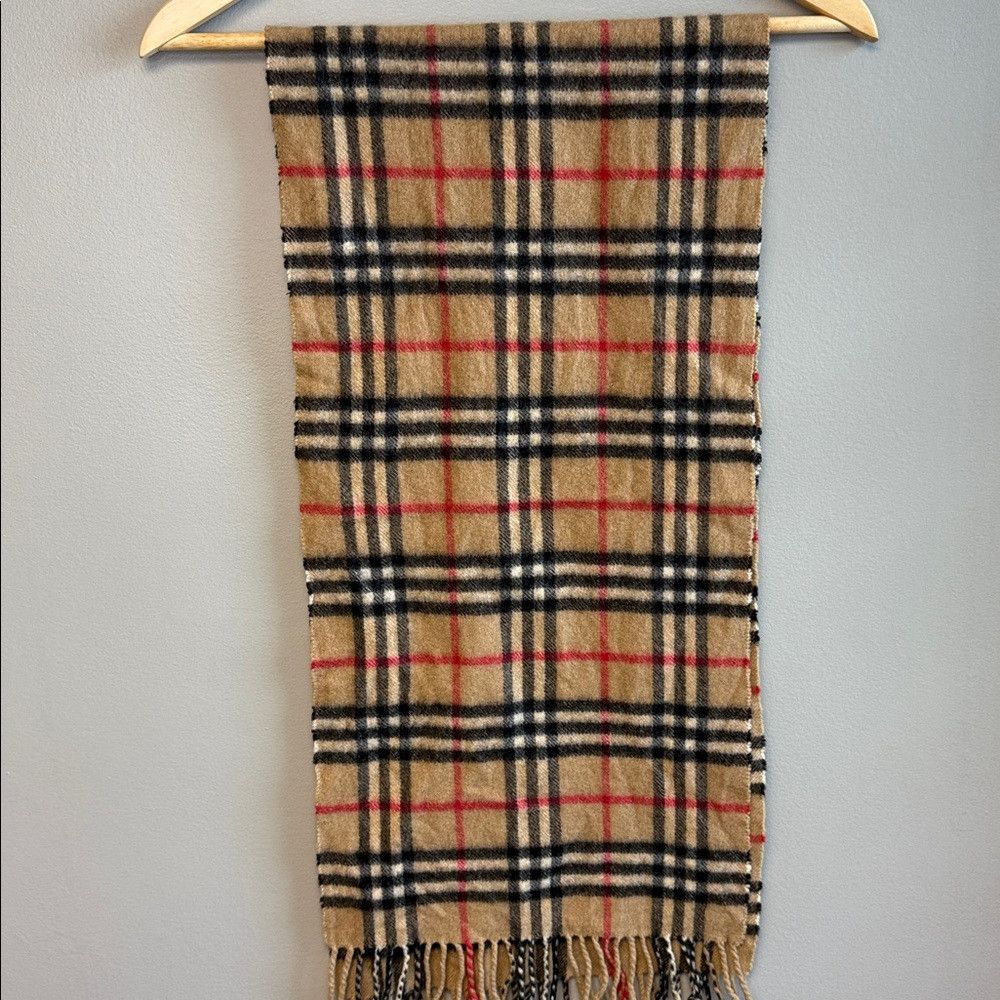 Burberry Burberry Vintage 100% Cashmere Nova Check Scarf Size ONE SIZE - 4 Thumbnail