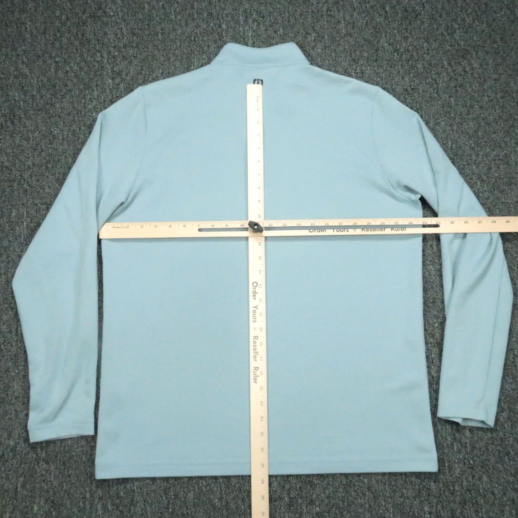 TravisMathew Travis Mathew Pullover Mens Large Blue Chest Stripe Quarter Zip Performance Size US L / EU 52-54 / 3 - 5 Thumbnail