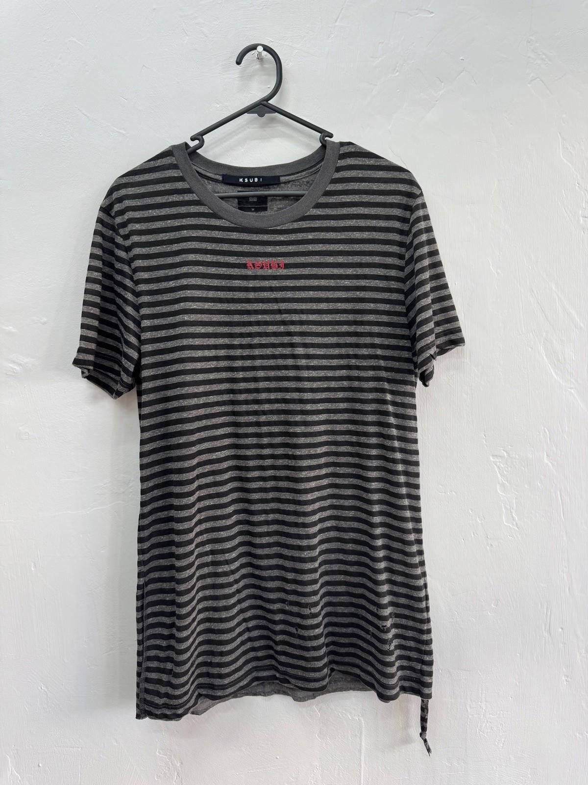 Ksubi new ksubi tee t-shirt top mens sioux stripe grey medium m Size US M / EU 48-50 / 2 - 1 Thumbnail