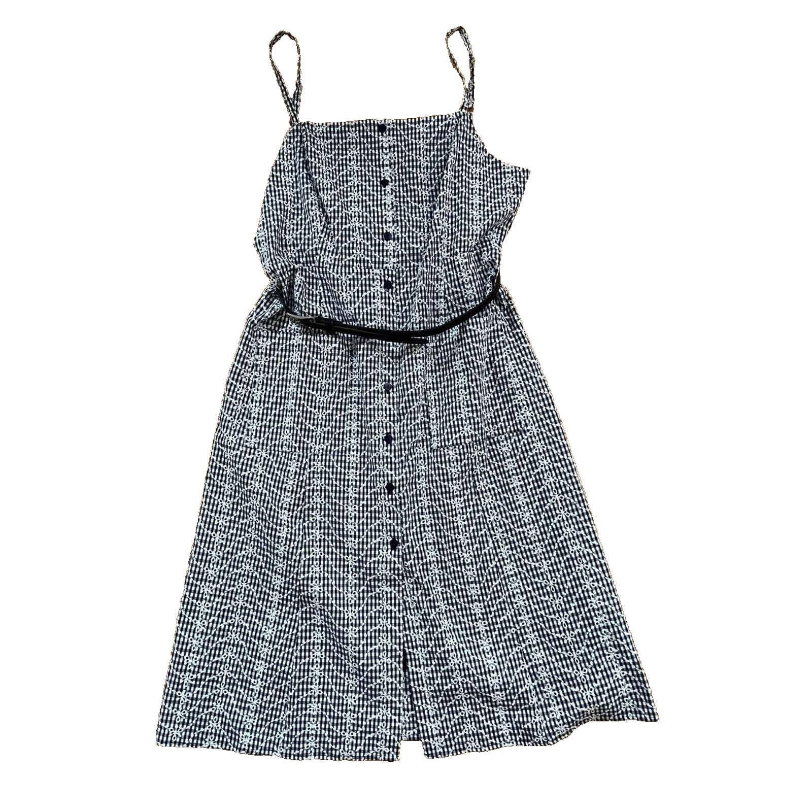 Marilyn Manson Marilyn Monroe Dress Women Navy Midi Pinup 16 A000565 Size XXL / US 16-18 / IT 52-54 - 3 Thumbnail