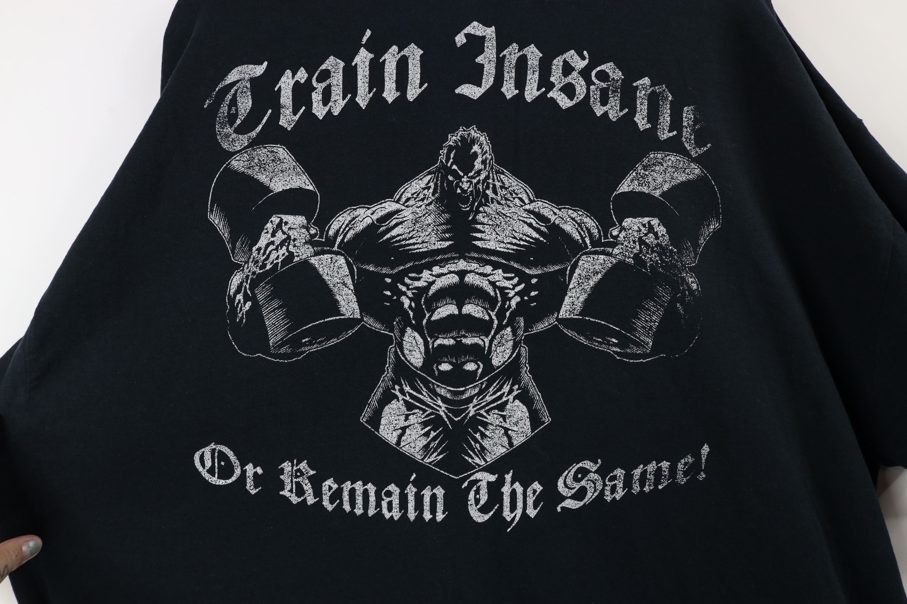 Vintage Vintage Streetwear Fire Flames Train Insane Gym T-Shirt Size US XXL / EU 58 / 5 - 7 Thumbnail