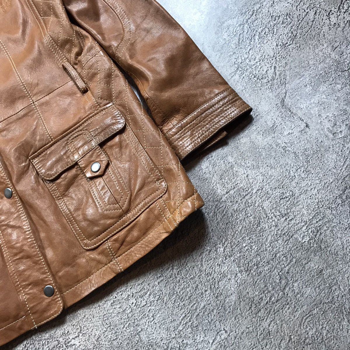 If Six Was Nine VINTAGE Y2K LEATHER JACKET JAPAN NAPOLEON STYLE STREETWEAR Size L / US 10 / IT 46 - 5 Thumbnail