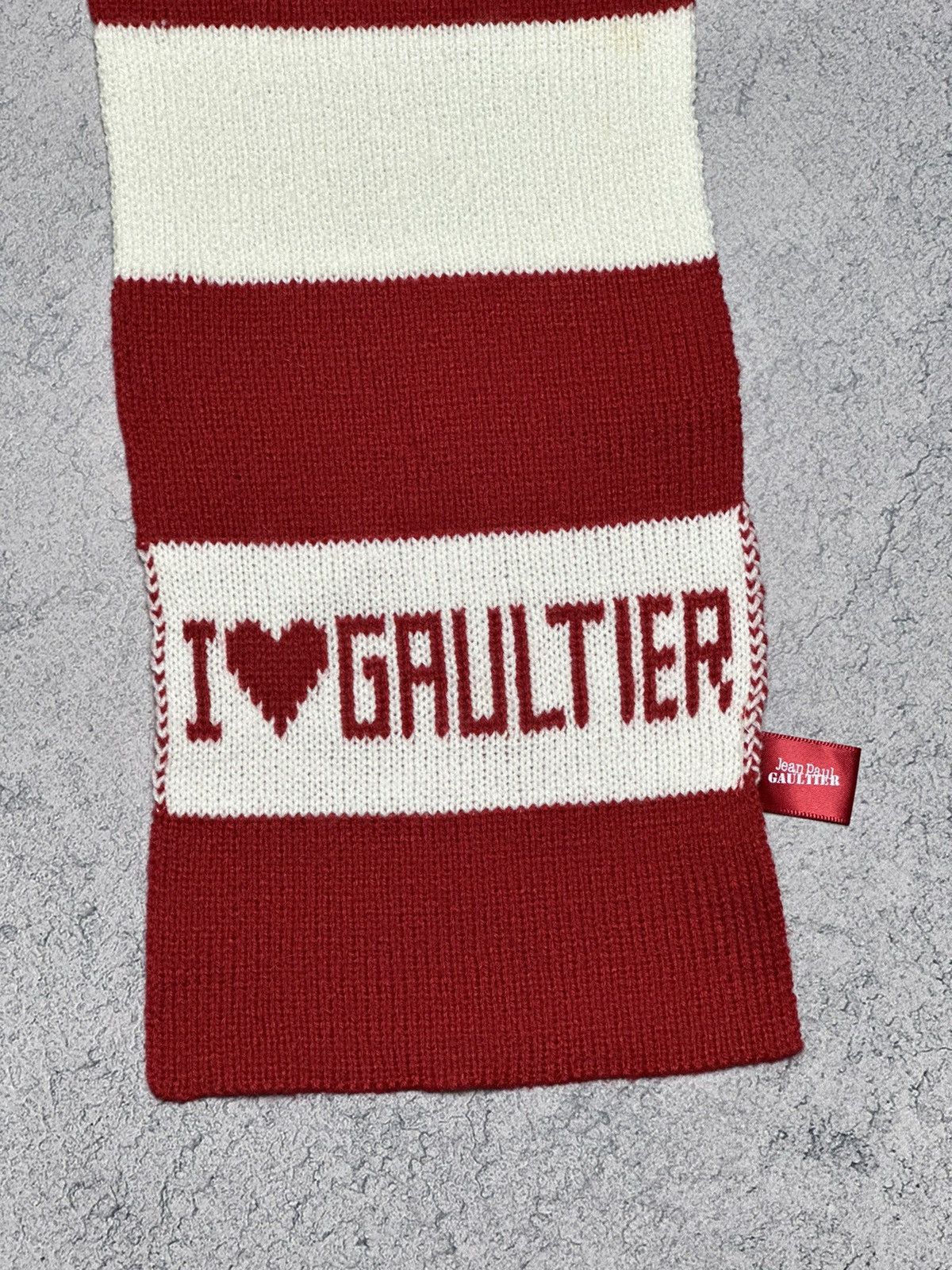 Jean Paul Gaultier ❤️‍🔥Jean Paul Gaultier JPG Striped Scarf Unisex Size ONE SIZE - 4 Thumbnail